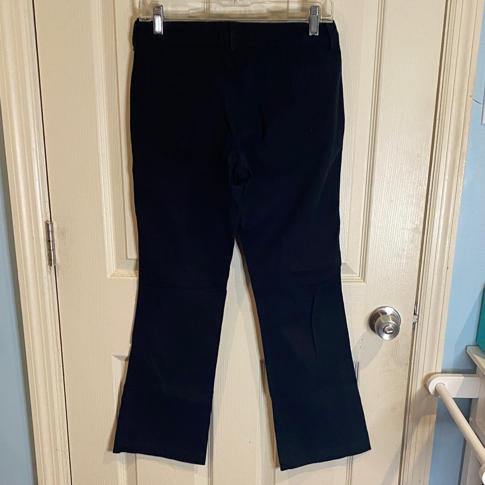 Old Nave Black Flared Jaeans Sz 4 - Picture 7 of 8